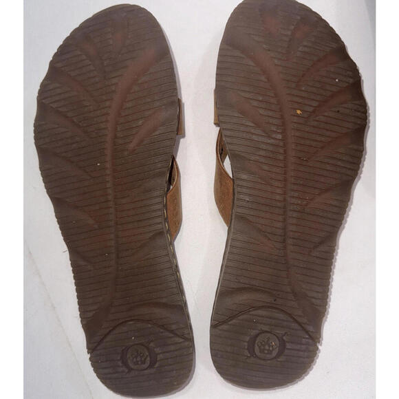 Born Gorpcore Classic Leather Designer Minimalist Flip Flops Thong Sandals 8/39 - Picture 10 of 11